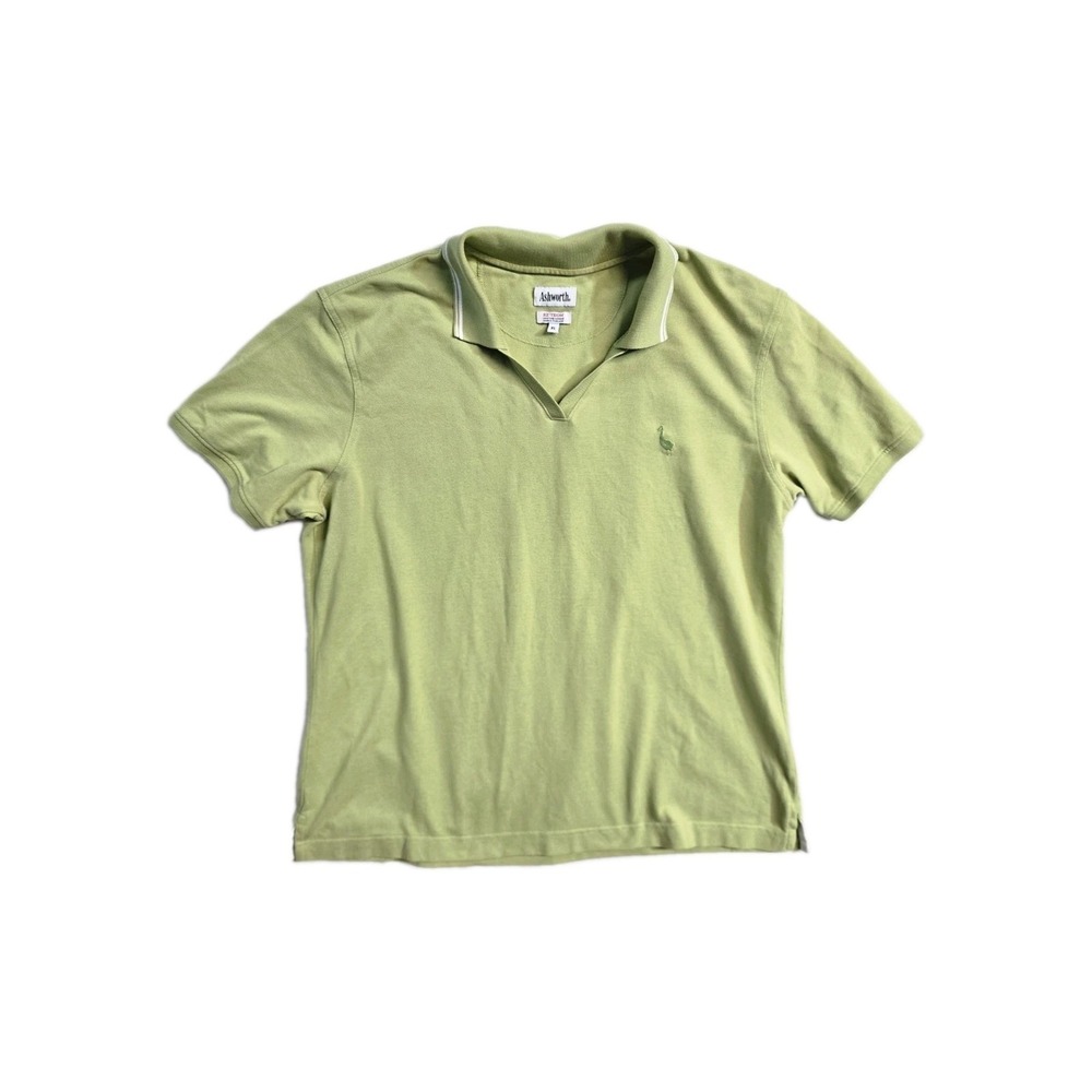Ashworth Women's Polo Shirt  Size XL Casual Short Sleeve Stretch Green